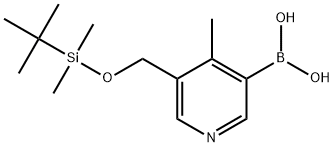 (5-(((叔丁基二甲基甲硅烷基)氧基)甲基)-4-甲基吡啶-3-基)硼酸,2246371-14-0,结构式