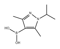 (1-Isopropyl-3,5-dimethyl-1H-pyrazol-4-yl)boronic acid Structure