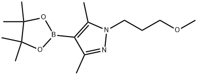 1-(3-methoxypropyl)-3,5-dimethyl-4-(4,4,5,5-tetramethyl-1,3,2-dioxaborolan-2-yl)-1H-pyrazole Structure