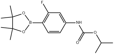 1-Methylethyl N-[3-fluoro-4-(4,4,5,5-tetramethyl-1,3,2-dioxaborolan-2-yl)phen...,2246761-23-7,结构式