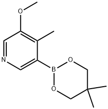 3-(5,5-dimethyl-1,3,2-dioxaborinan-2-yl)-5-methoxy-4-methylpyridine,2246859-77-6,结构式