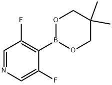 4-(5,5-Dimethyl-1,3,2-dioxaborinan-2-yl)-3,5-difluoropyridine Structure