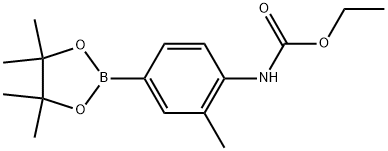 ethyl (2-methyl-4-(4,4,5,5-tetramethyl-1,3,2-dioxaborolan-2-yl)phenyl)carbamate Structure