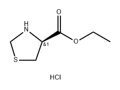 4-Thiazolidinecarboxylic acid, ethyl ester, hydrochloride (1:1), (4S)- Structure