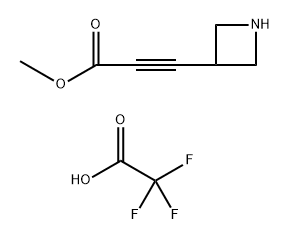 methyl 3-(azetidin-3-yl)prop-2-ynoate, trifluoroacetic acid,2247102-79-8,结构式
