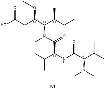 (3R,4S,5S)-4-((S)-2-((S)-2-(二甲氨基)-3-甲基丁酰胺)-N,3-二甲基丁酰胺基)-3-甲氧基-5-甲基庚酸盐酸盐,2247145-33-9,结构式
