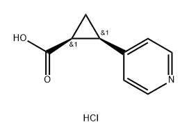 (1S,2R)-2-(PYRIDIN-4-YL)CYCLOPROPANE-1-CARBOXYLIC ACID 2HCL,2247380-98-7,结构式