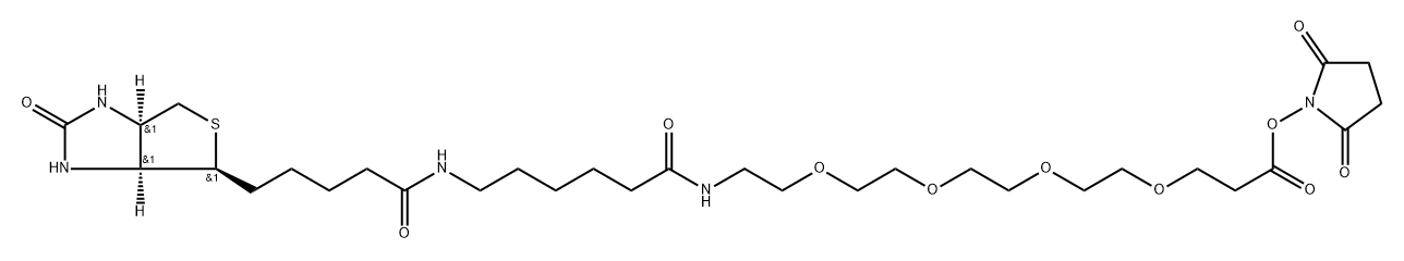 Biotin-LC-PEG4-NHS ester,2247545-20-4,结构式