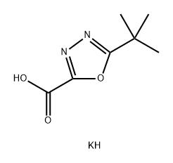 potassium 5-tert-butyl-1,3,4-oxadiazole-2-carboxylate Structure