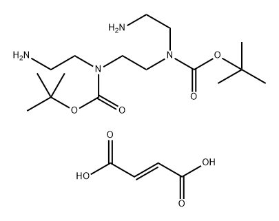 Carbamic acid, N,N'-1,2-ethanediylbis[N-(2-aminoethyl)-, C,C'-bis(1,1-dimethylethyl) ester, (2E)-2-butenedioate (1:1),2247888-86-2,结构式