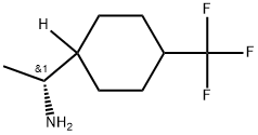 Cyclohexanemethanamine, α-methyl-4-(trifluoromethyl)-, (αR)- Struktur