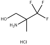 1-Propanol, 2-amino-3,3,3-trifluoro-2-methyl-, hydrochloride (1:1) Structure