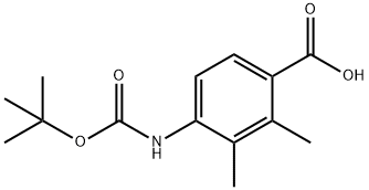 4-((叔丁氧基羰基)氨基)-2,3-二甲基苯甲酸,2248301-61-1,结构式
