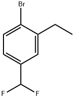 1-bromo-4-(difluoromethyl)-2-ethylbenzene Struktur