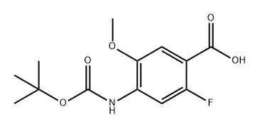 4-{[(tert-butoxy)carbonyl]amino}-2-fluoro-5-metho
xybenzoic acid Structure