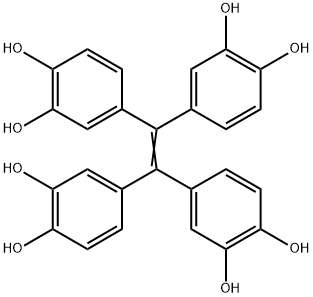 四(3,4-二羟苯基)乙烯 结构式