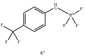 potassium trifluoro({[4-(trifluoromethyl)phenyl]methyl})boranuide Struktur