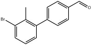 3'-Bromo-2'-methyl-[1,1'-biphenyl]-4-carbaldehyde Structure