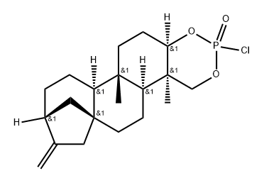 Kaur-16-ene-3α,18-diol, cyclic phosphorochloridate (8CI) Structure