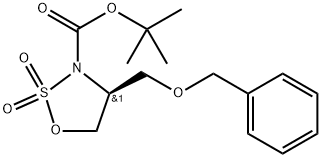 (S)-4-((苄氧基)甲基)-1,2,3-氧杂噻唑烷-3-羧酸叔丁酯 2,2-二氧化物,2250039-78-0,结构式