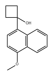 1-(4-methoxynaphthalen-1-yl)cyclobutanol 化学構造式