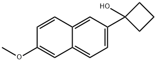 1-(6-methoxynaphthalen-2-yl)cyclobutanol 化学構造式