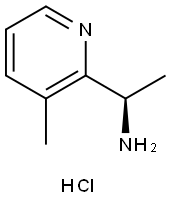 (R)-1-(3-甲基吡啶-2-基)乙胺二盐酸盐 结构式