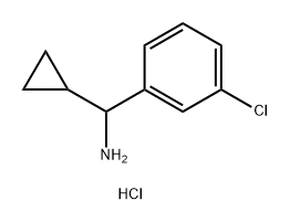 (3-Chlorophenyl)(cyclopropyl)methanamine hcl Struktur