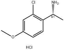 (R)-1-(2-氯-4-甲氧基苯基)乙-1-胺盐酸盐, 2250243-62-8, 结构式