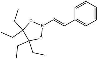 1,3,2-Dioxaborolane, 4,4,5,5-tetraethyl-2-[(1E)-2-phenylethenyl]- Structure