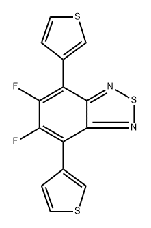 4,7-二(噻吩-3-基)-5,6-二氟-2,1,3-苯并噻二唑 结构式