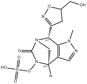 rel-(4R,8S)-8-[4,5-Dihydro-5-(hydroxymethyl)- 3-isoxazolyl]-1,4,5,8-tetrahydro-1-methyl-5- (sulfooxy)-6H-4,7-methanopyrazolo[3,4-e][1, 3]diazepin-6-one|REL-(4R,8S)-8-[4,5-DIHYDRO-5-(HYDROXYMETHYL)- 3-ISOXAZOLYL]-1,4,5,8-TETRAHYDRO-1-METHYL-5- (SULFOOXY