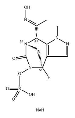 SULFURIC ACID, MONO[(4R,7R,8S)-4,8-DIHYDRO-8- [(1E)-1-(HYDROXYIMINO)ETHYL]-1-METHYL-6-OXO1H-4,7-MET,2251813-51-9,结构式