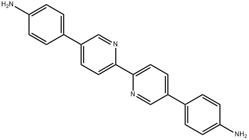 5,5'-二(4-氨基苯基)-2,2'-联吡啶 结构式