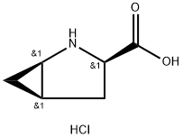 2-Azabicyclo[3.1.0]hexane-3-carboxylic acid, hydrochloride (1:1), (1R,3R,5R)- Struktur