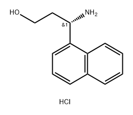 (3S)-3-胺-3-(萘-1-基)丙-1-醇盐酸盐, 2253619-81-5, 结构式