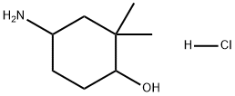 Cyclohexanol, 4-amino-2,2-dimethyl-, hydrochloride (1:1) Struktur