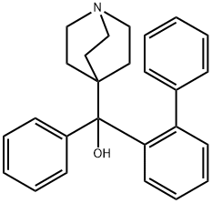 1-Azabicyclo[2.2.2]octane-4-methanol, α-[1,1'-biphenyl]-2-yl-α-phenyl- Structure
