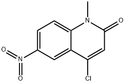 4-Chloro-1-methyl-6-nitroquinolin-2(1H)-one Struktur