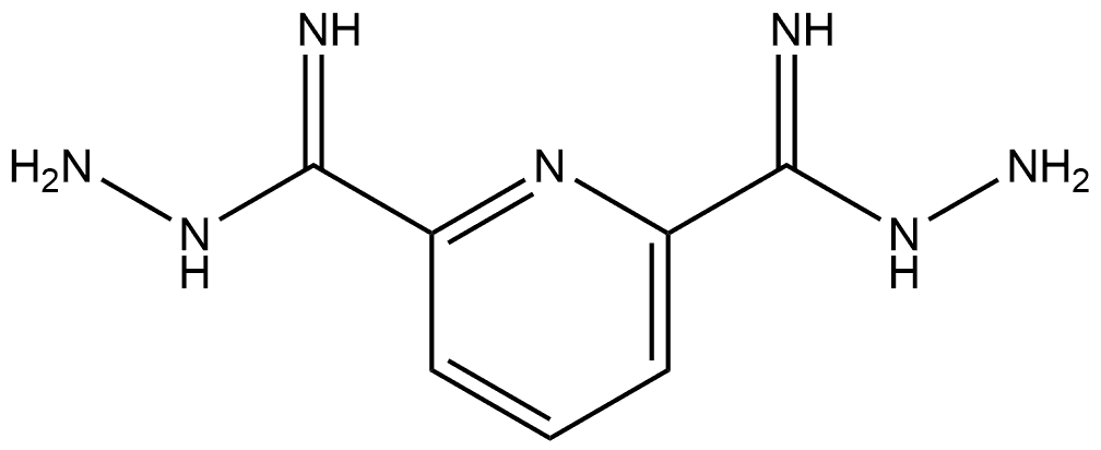 N2,N6-diaminopyridine-2,6-dicarboxamidine 结构式