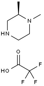 (2R)-1,2-Dimethyl-piperazine 2,2,2-trifluoro-acetate (1:2) Struktur