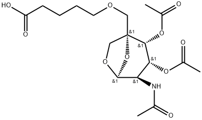 2254344-88-0 5-{((lS.2R,3R.4R,5S)-4-(acetylaniino)-2.3-bis(acetyloxy)-6,8-dioxabicyclo[3.2.1]cx:t-1-yl]methoxy}pentanoic acid