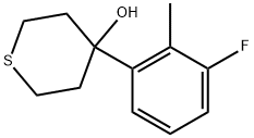 4-(3-Fluoro-2-methylphenyl)tetrahydro-2H-thiopyran-4-ol|