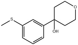 4-(3-(methylthio)phenyl)tetrahydro-2H-pyran-4-ol,2254575-51-2,结构式