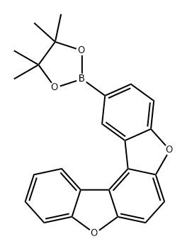 2-(4,4,5,5-tetramethyl-1,3,2-dioxaborolan-2-yl)benzo[1,2-b:4,3-b']bisbenzofuran Structure