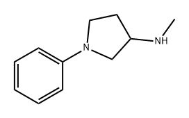 N-methyl-1-phenylpyrrolidin-3-amine 化学構造式
