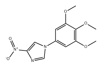 4-nitro-1-(3,4,5-trimethoxyphenyl)-1H-imidazole 化学構造式