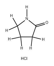 pyrrolidin-2-one-d7 deuterium chloride 化学構造式