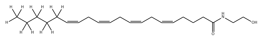 5,8,11,14-Eicosatetraenamide-16,16,17,17,18,18,19,19,20,20,20-d11, N-(2-hydroxyethyl)-, (5Z,8Z,11Z,14Z)- Structure