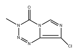 8-Chloro-3-methylimidazo[5,1-d][1,2,3,5]tetrazin-4(3H)-one 化学構造式